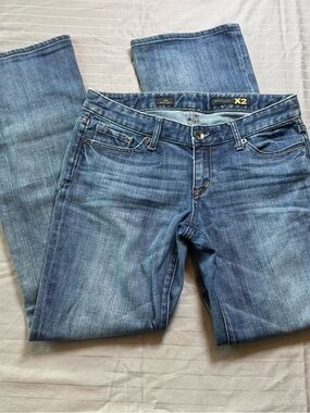 Express X2 Stella Boot Cut Denim Blue Jeans Women Size 6 READ